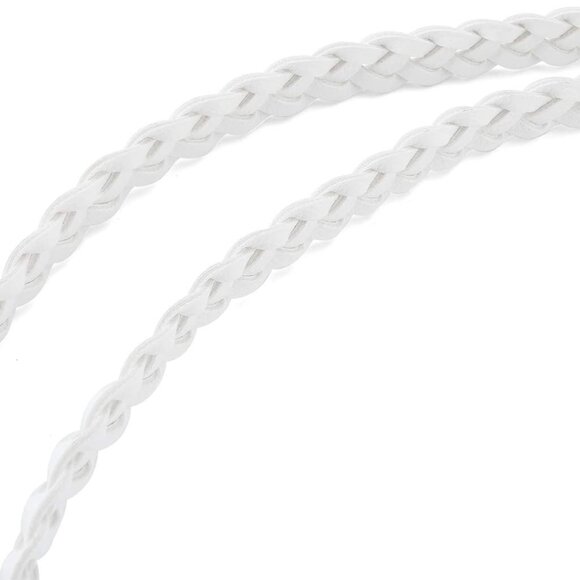 Women Tassel Braided Waist Belt Skinny Woven Belt for Dress - Picture 5 of 7